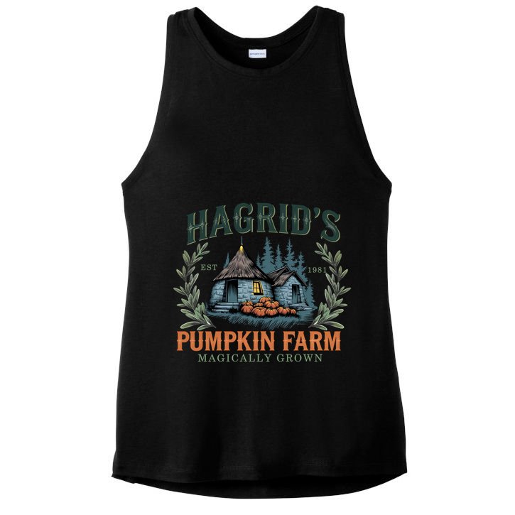 HagridS Pumpkin Farm Magically Grown Est 1981 Ladies PosiCharge Tri-Blend Wicking Tank
