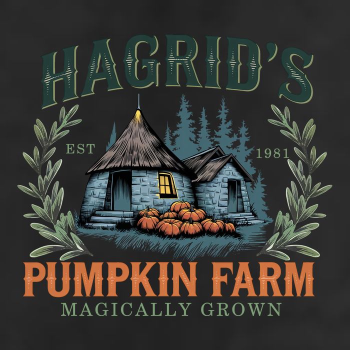 HagridS Pumpkin Farm Magically Grown Est 1981 7 Panel Mesh Trucker Snapback Hat