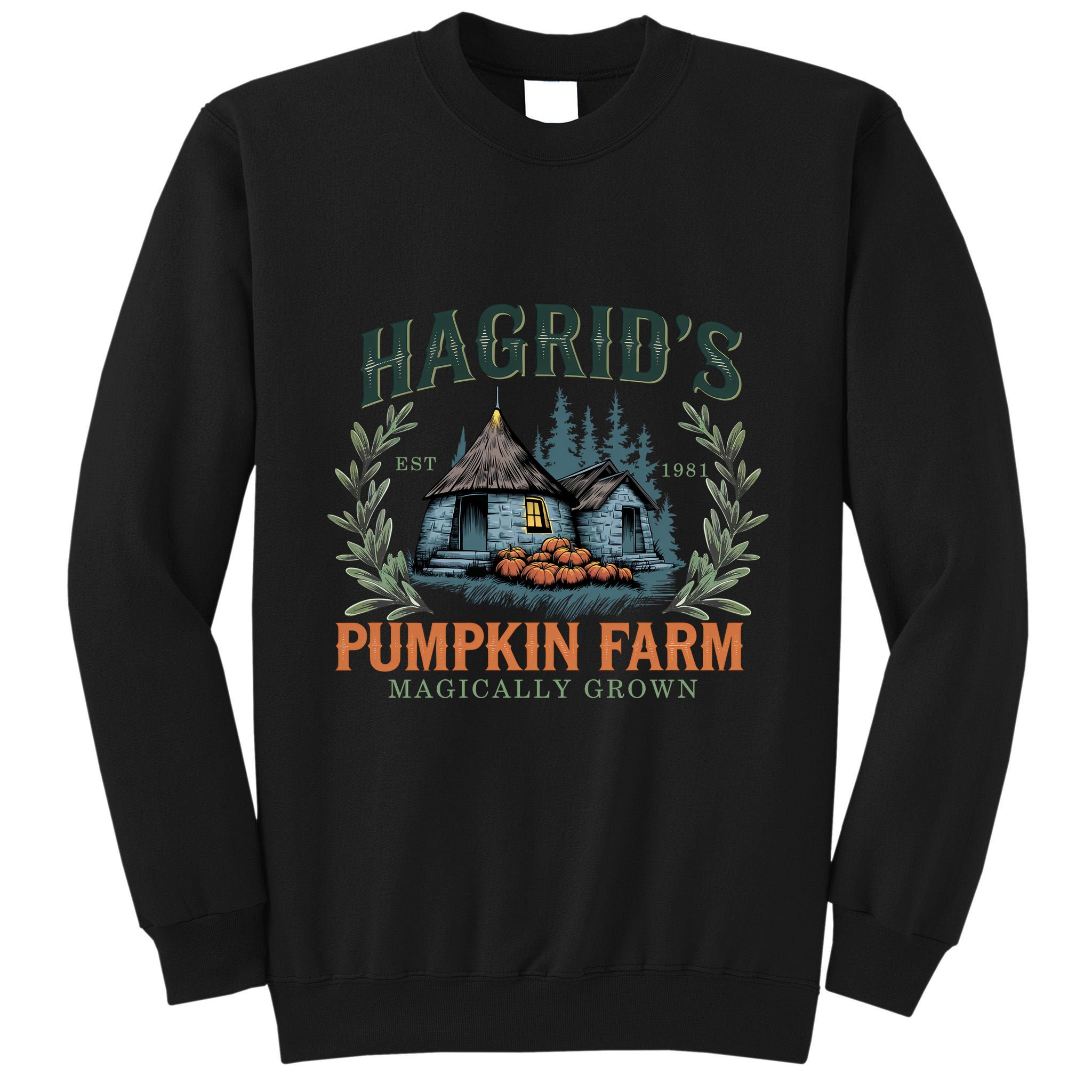 HagridS Pumpkin Farm Magically Grown Est 1981 Tall Sweatshirt