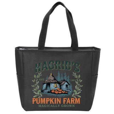 HagridS Pumpkin Farm Magically Grown Est 1981 Zip Tote Bag