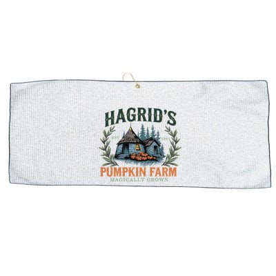 HagridS Pumpkin Farm Magically Grown Est 1981 Large Microfiber Waffle Golf Towel
