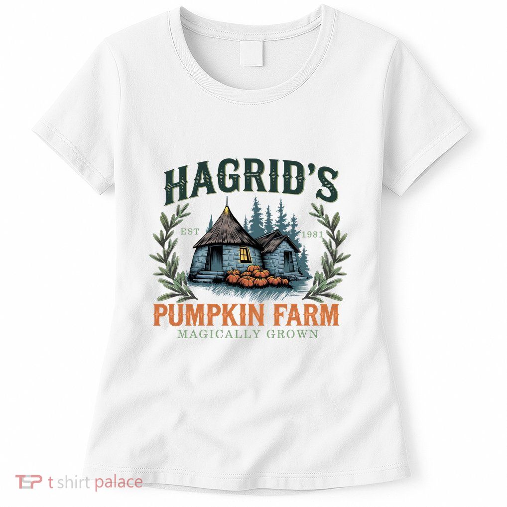 HagridS Pumpkin Farm Magically Grown Est 1981 Womens T-Shirt