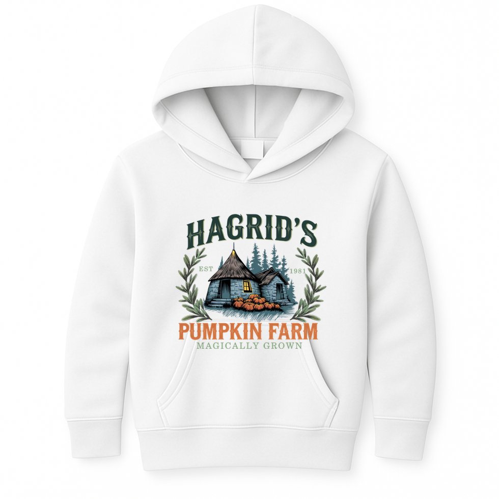 HagridS Pumpkin Farm Magically Grown Est 1981 Kids Hoodie