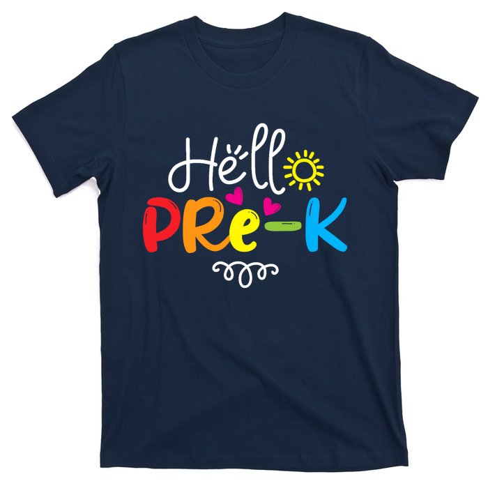 Hello Pre-K Fun Back to School Teacher Student Gift T-Shirt