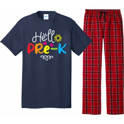 Hello Pre-K Fun Back to School Teacher Student Gift Pajama Set