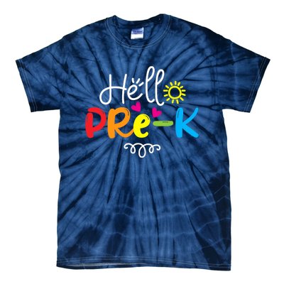 Hello Pre-K Fun Back to School Teacher Student Gift Tie-Dye T-Shirt