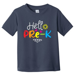 Hello Pre-K Fun Back to School Teacher Student Gift Toddler T-Shirt