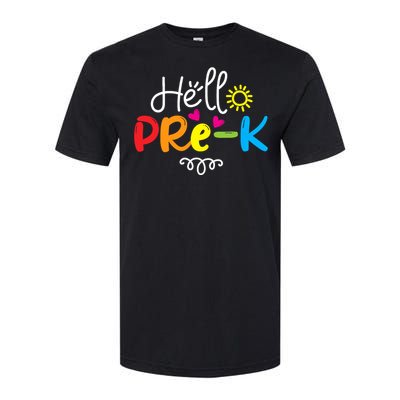 Hello Pre-K Fun Back to School Teacher Student Gift Softstyle CVC T-Shirt