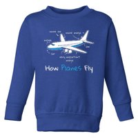 How Planes Fly Aerospace Engineering Design Aviation Gift Toddler Sweatshirt