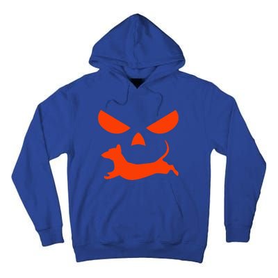 Halloween Pumpkin Face Dachshund Tall Hoodie