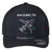 How Planes Fly Aerospace Engineer Aeronautical Engineering Flexfit Unipanel Trucker Cap