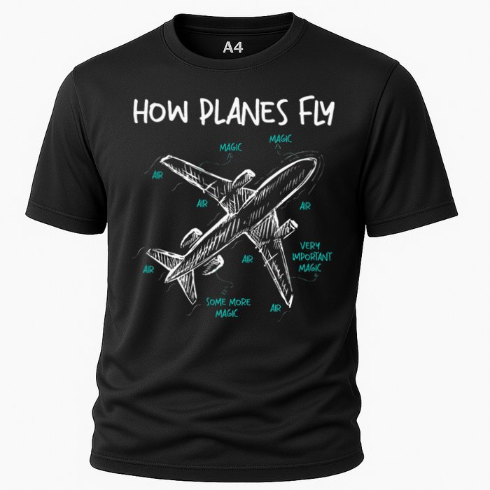 How Planes Fly Aerospace Engineer Aeronautical Engineering Performance Shirt