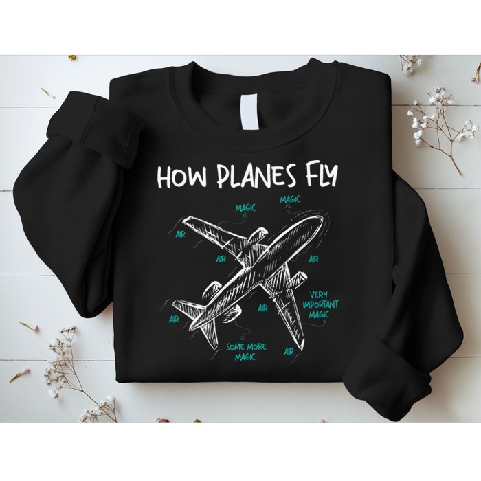 How Planes Fly Aerospace Engineer Aeronautical Engineering Sweatshirt