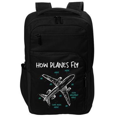 How Planes Fly Aerospace Engineer Aeronautical Engineering Impact Tech Backpack