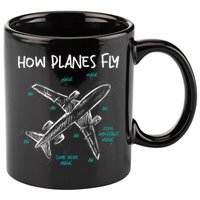 How Planes Fly Aerospace Engineer Aeronautical Engineering 11oz C Handle Ceramic Mug