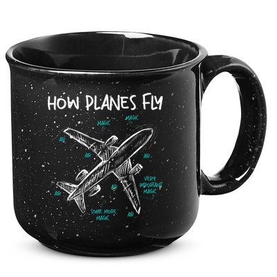 How Planes Fly Aerospace Engineer Aeronautical Engineering 15oz Campfire Ceramic Mug