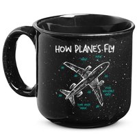 How Planes Fly Aerospace Engineer Aeronautical Engineering 15oz Campfire Ceramic Mug
