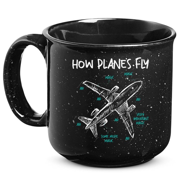How Planes Fly Aerospace Engineer Aeronautical Engineering 15oz Campfire Ceramic Mug