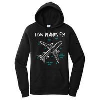 How Planes Fly Aerospace Engineer Aeronautical Engineering Women's Pullover Hoodie