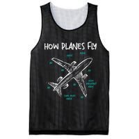 How Planes Fly Aerospace Engineer Aeronautical Engineering Mesh Reversible Basketball Jersey Tank