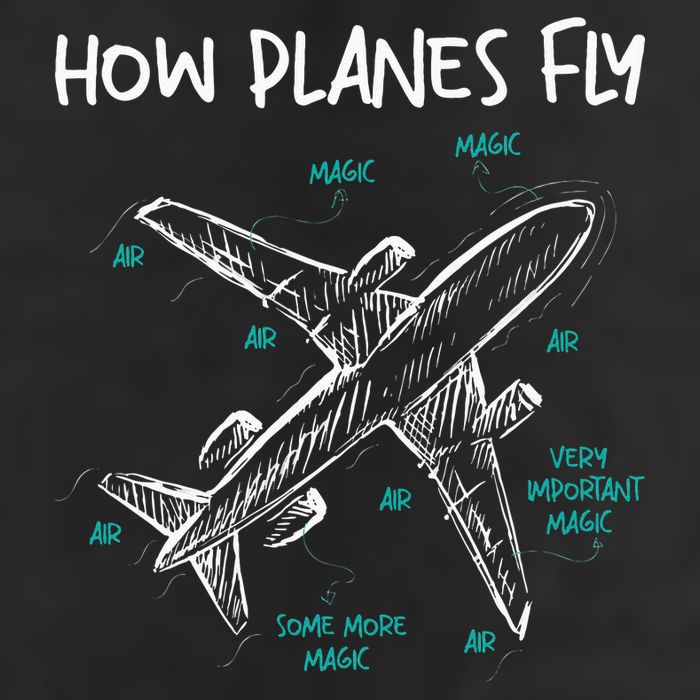 How Planes Fly Aerospace Engineer Aeronautical Engineering 25L Jumbo Tote