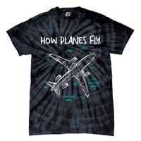 How Planes Fly Aerospace Engineer Aeronautical Engineering Tie-Dye T-Shirt