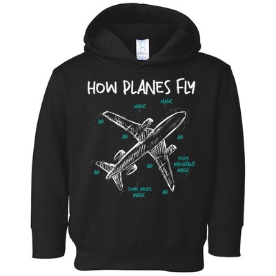 How Planes Fly Aerospace Engineer Aeronautical Engineering Toddler Hoodie