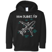 How Planes Fly Aerospace Engineer Aeronautical Engineering Toddler Hoodie