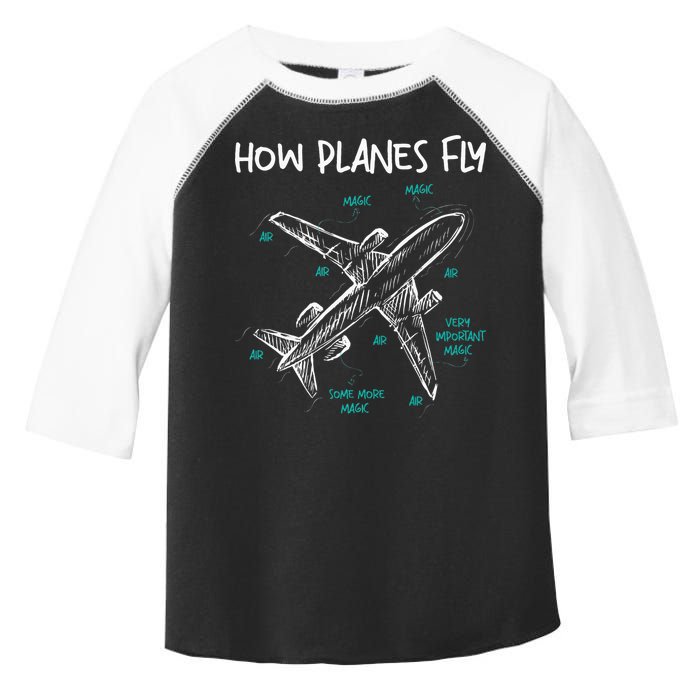 How Planes Fly Aerospace Engineer Aeronautical Engineering Toddler Fine Jersey T-Shirt