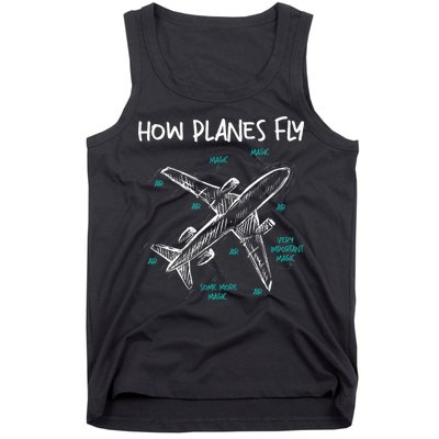 How Planes Fly Aerospace Engineer Aeronautical Engineering Tank Top