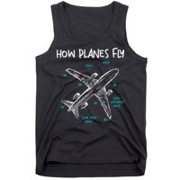 How Planes Fly Aerospace Engineer Aeronautical Engineering Tank Top