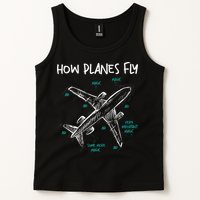 How Planes Fly Aerospace Engineer Aeronautical Engineering Tank Top