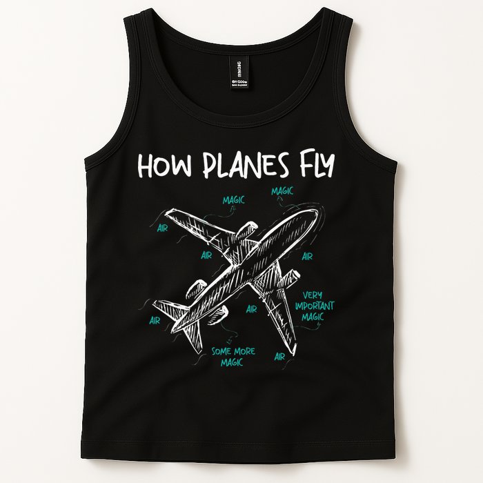 How Planes Fly Aerospace Engineer Aeronautical Engineering Tank Top