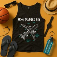 How Planes Fly Aerospace Engineer Aeronautical Engineering Tank Top