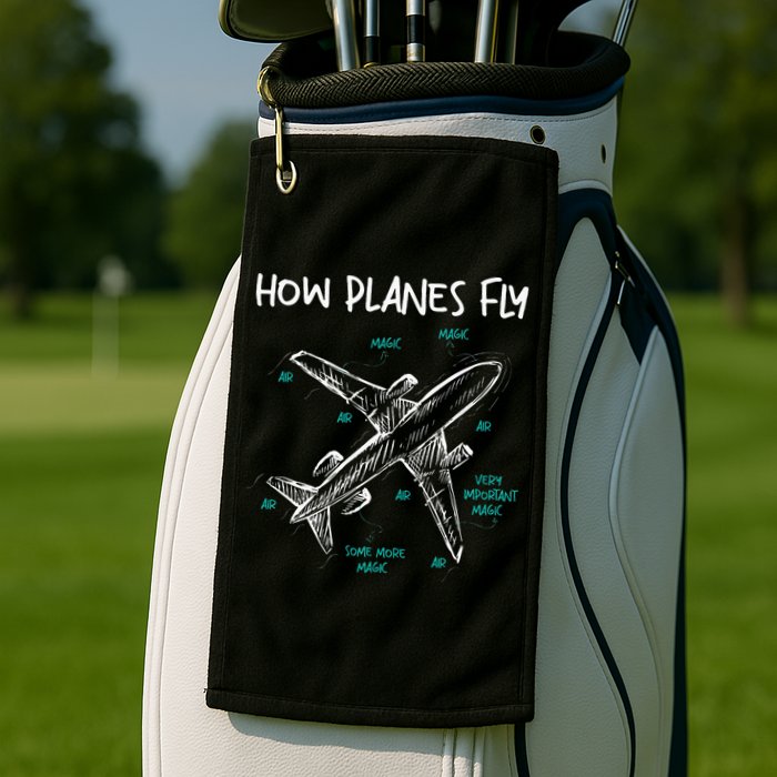 How Planes Fly Aerospace Engineer Aeronautical Engineering Golf Towel