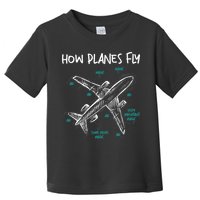 How Planes Fly Aerospace Engineer Aeronautical Engineering Toddler T-Shirt