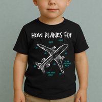 How Planes Fly Aerospace Engineer Aeronautical Engineering Toddler T-Shirt