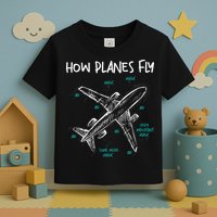 How Planes Fly Aerospace Engineer Aeronautical Engineering Toddler T-Shirt