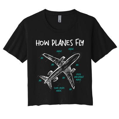 How Planes Fly Aerospace Engineer Aeronautical Engineering Crop Top