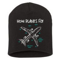 How Planes Fly Aerospace Engineer Aeronautical Engineering Short Acrylic Beanie