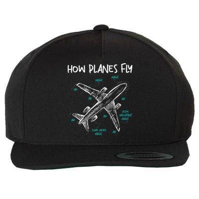 How Planes Fly Aerospace Engineer Aeronautical Engineering Wool Snapback Cap