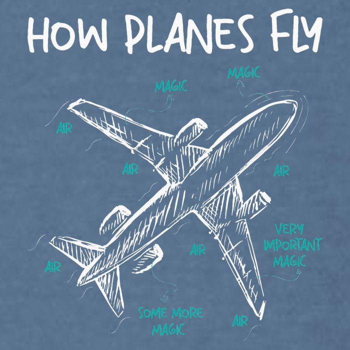 How Planes Fly Aerospace Engineer Aeronautical Engineering Garment-Dyed Sweatshirt