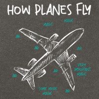 How Planes Fly Aerospace Engineer Aeronautical Engineering Cotton Canvas Backpack