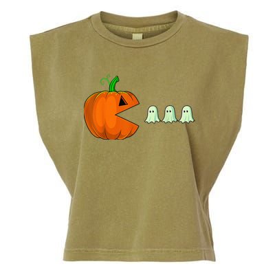 Halloween Pumpkin Funny Ghosts Boy Kid Wo  Garment-Dyed Women's Muscle Tee