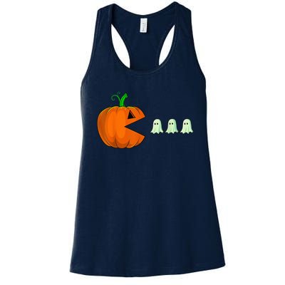 Halloween Pumpkin Funny Ghosts Boy Kid Wo  Women's Racerback Tank