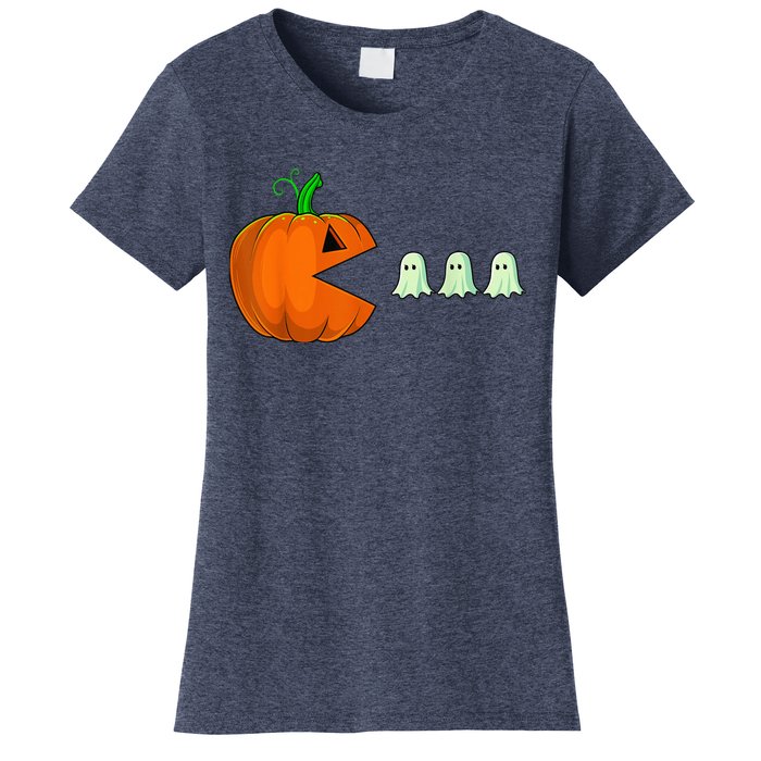 Halloween Pumpkin Funny Ghosts Boy Kid Wo  Women's T-Shirt