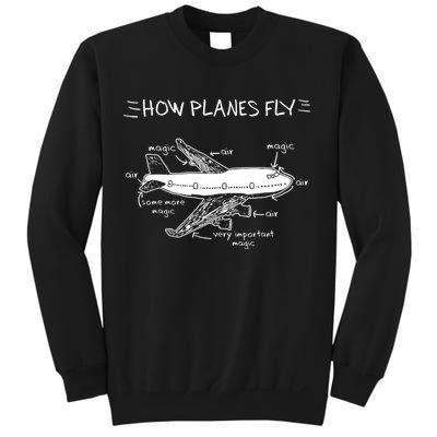 How Planes Fly Aerospace Engineering Aviation Tee Sweatshirt
