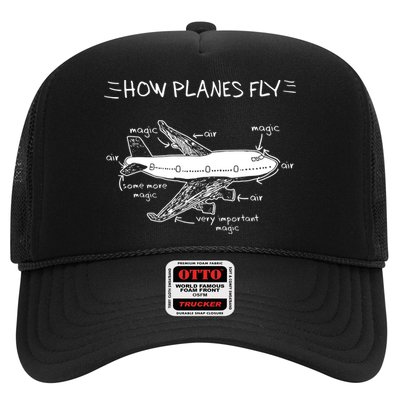 How Planes Fly Aerospace Engineering Aviation Tee Trucker Hat