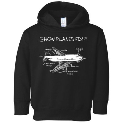 How Planes Fly Aerospace Engineering Aviation Tee Toddler Hoodie