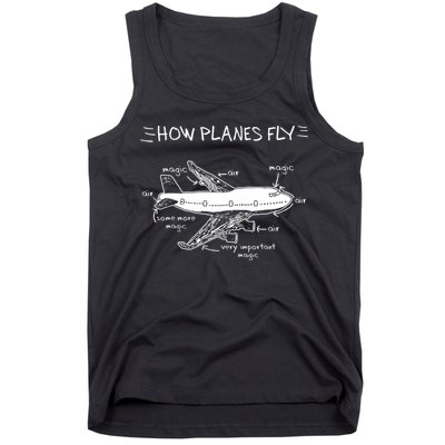 How Planes Fly Aerospace Engineering Aviation Tee Tank Top